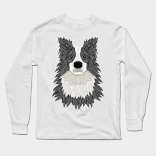 Border Collie Blue Merle Long Sleeve T-Shirt